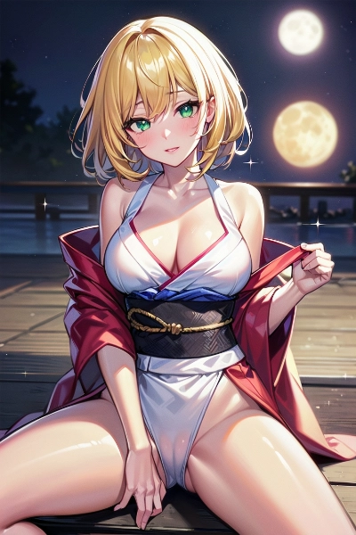 月と美女