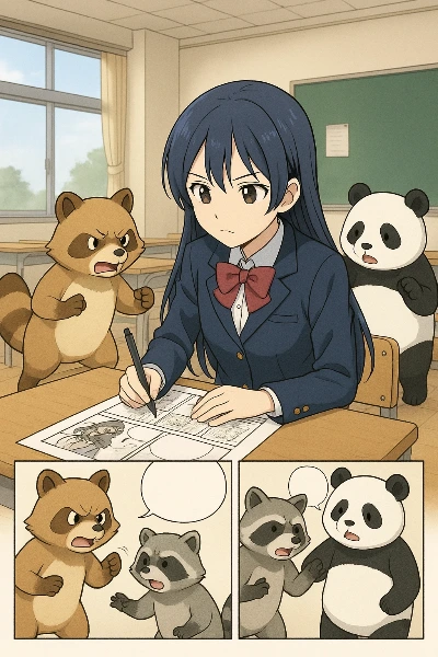 漫画原稿の締め切りせまる...