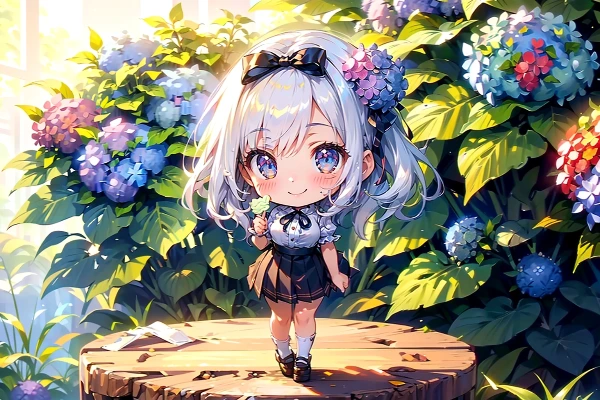 他所の娘で 紫陽花