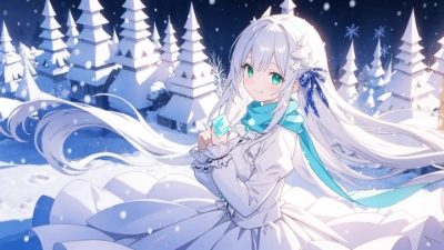 雪の目印