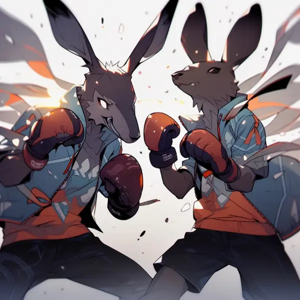 闘うカンガルー