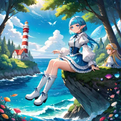 午後の海辺