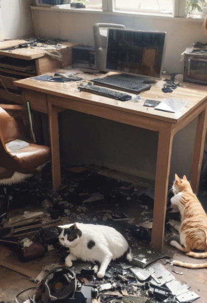 壊れたパソコン