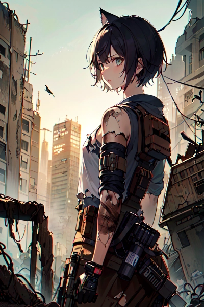 崩壊都市と猫耳少女