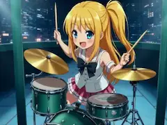 あたいはドラマー♪美少女ドラマー♫