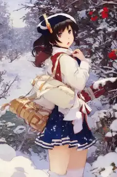 真冬でも気合です