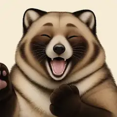 笑顔の狸が贈る幸せの瞬間