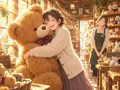 大きなクマさんと心温まる時間