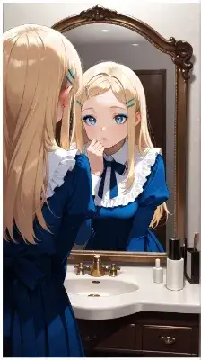 アイメイクの仕上がり確認
