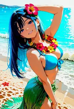 黄昏時、楽園の女神が微笑む2