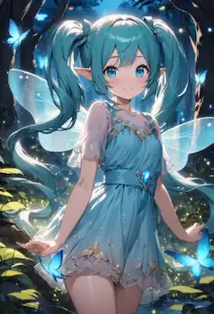 妖精の目力