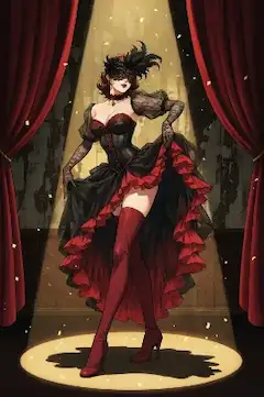 紅い仮面の舞姫、魅惑の夜舞台