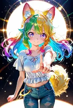 6枚）指差しからの　魔力弾