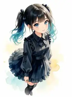 子供の頃から時々見かける喪服の少女