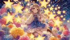 星降る花畑の魔法少女