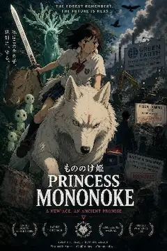 A poster for a modern-day Princess Mononoke.