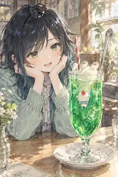 白くまさんクリームソーダ