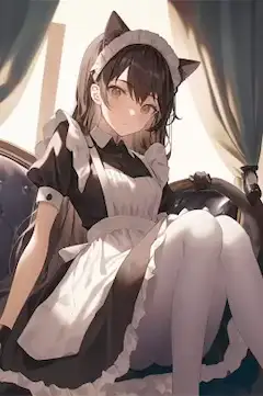 猫耳＋メイド服＋女の子