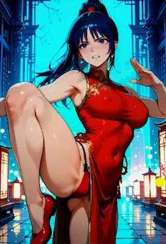 紅蓮の舞、電脳を射抜く一閃