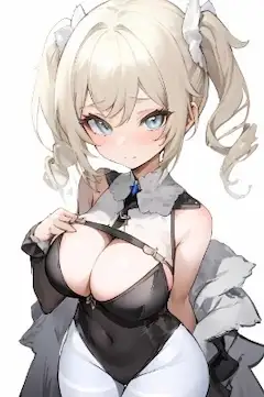 【原神】バーバラちゃん誕生日の時に作成した画像(乳盛り版)
