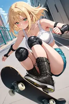 街角スケーターの自由な飛躍