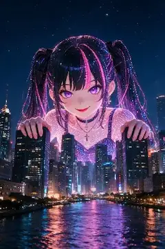 ビルのまちにガオー