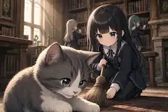 子猫とお掃除