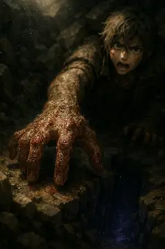 深淵の底から這い上がる少年