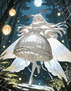 月夜の蛾娘