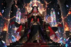 雷光に輝く魔界女王の永遠の玉座