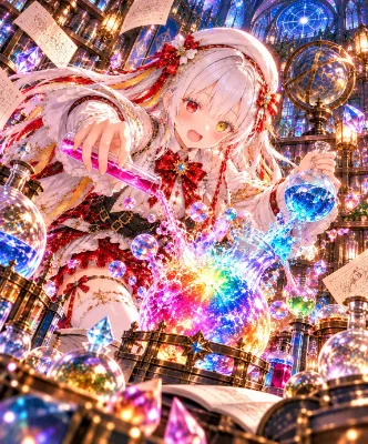 恋の化学反応♪ ～虹色の実験から生まれた、止まらないドキドキ！？～