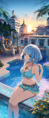 日没のリゾート