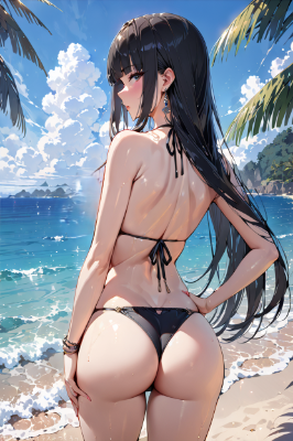 ビキニの背中