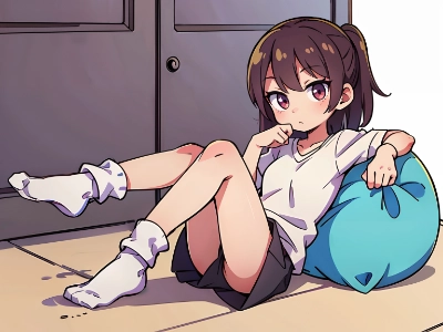 オリジナル三つ折り少女