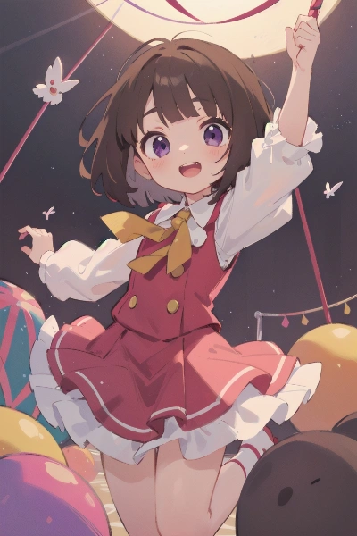 1号ちゃん、サーカスいぇーい♪