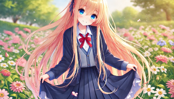 ブレザー制服な金髪少女2