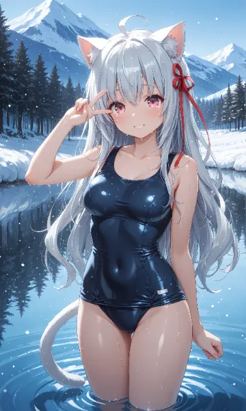 スク水寒中水泳2026