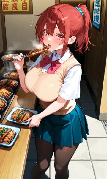 食いしん坊少女