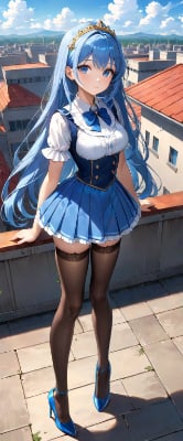 姫様の制服姿