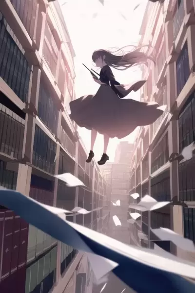 浮遊魔法 in図書館