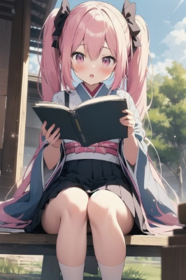 ツインテール和風文学少女