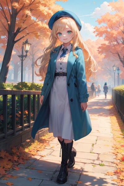 秋コーデのお嬢さま﻿（じつは海賊の頭）