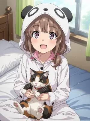 パンダのパジャマと、猫と、引きこもりの妹と