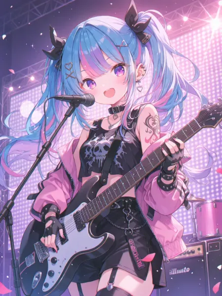 輝くロックステージ