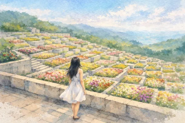 花の丘に佇む少女の約束