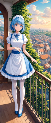 夕方のメイドさん