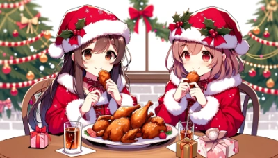 聖夜のごちそう『チキンを巡るお嬢様のクリスマス』