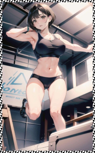 巨乳体操服　big breast gym clothes