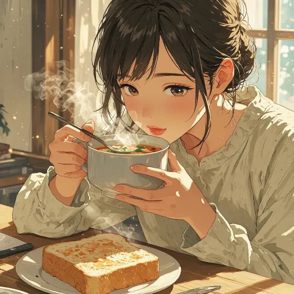 朝のスープに込めた優しい記憶