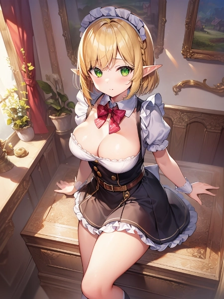 お屋敷で働くメイドエルフちゃん3